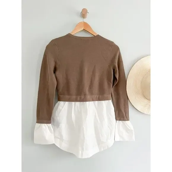 Club Monaco | Berdine Sweater | "Fox" Tan and white | Sz XS | NWT - Picture 8 of 8